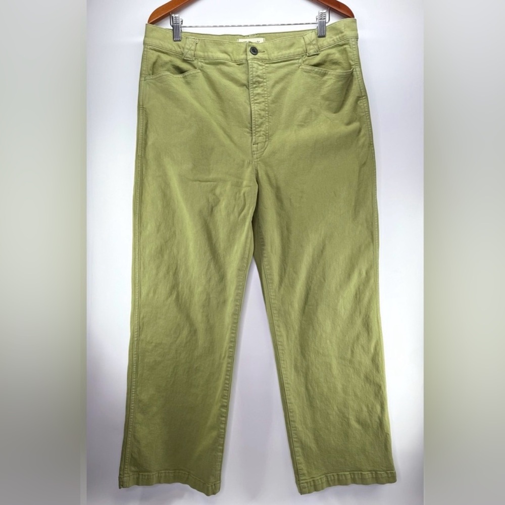 Madewell Emmett Wide Leg Pants Artichoke Green 32